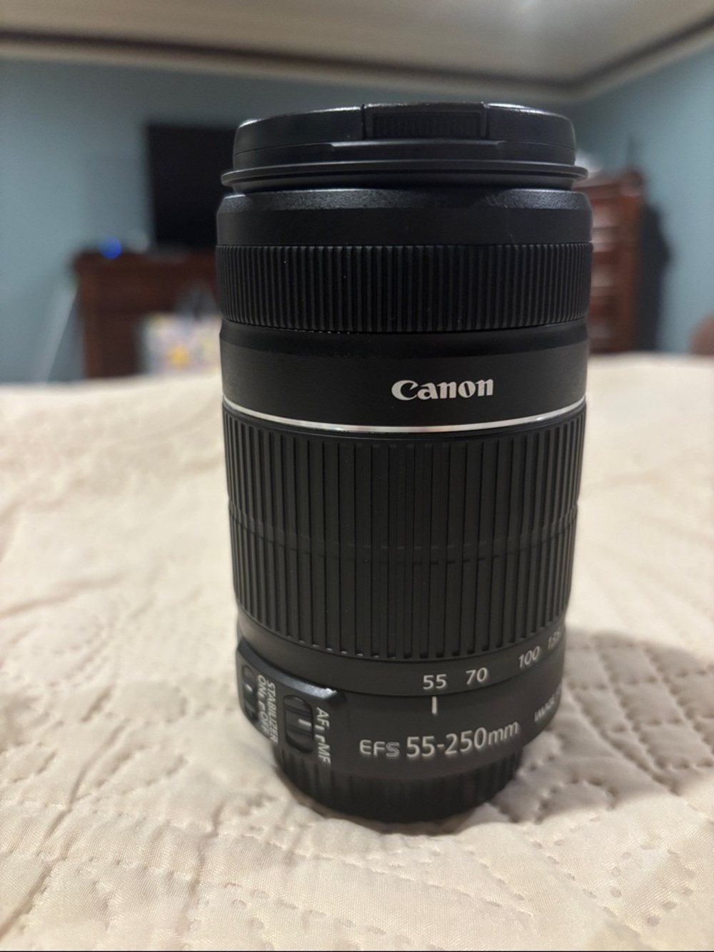 Canon EF-S 55-250mm Black Telephoto Zoom Lens
